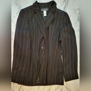 Jones New York Blazer Black and White Size 10 with shoulder pads